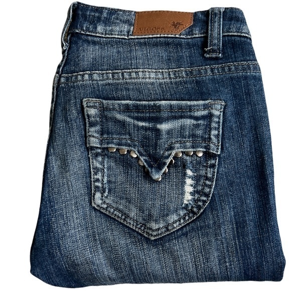 Vigoss Distressed Embellished Jean Capris Sz.‎ 0 - Picture 8 of 15